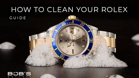 cleaning rolex dial with baby oil|how to clean Rolex glasses.